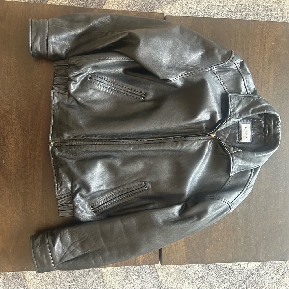 Men's Black Leather Jacket